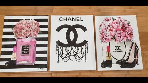 diy chanel canvas painting|chanel paintings for bedroom.